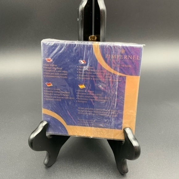 Vintage Pimpernel AMERICA HEART Hardback Coasters Set of 6 For 9/11 - Picture 3 of 3